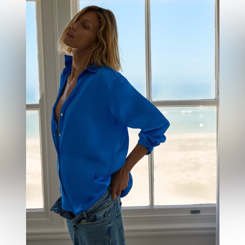 Zara Blue Button Down Shirt